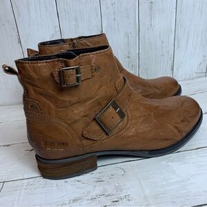 Josef Seibel Sanja 16 Cognac Ankle Boots  EU41-US10
NWB